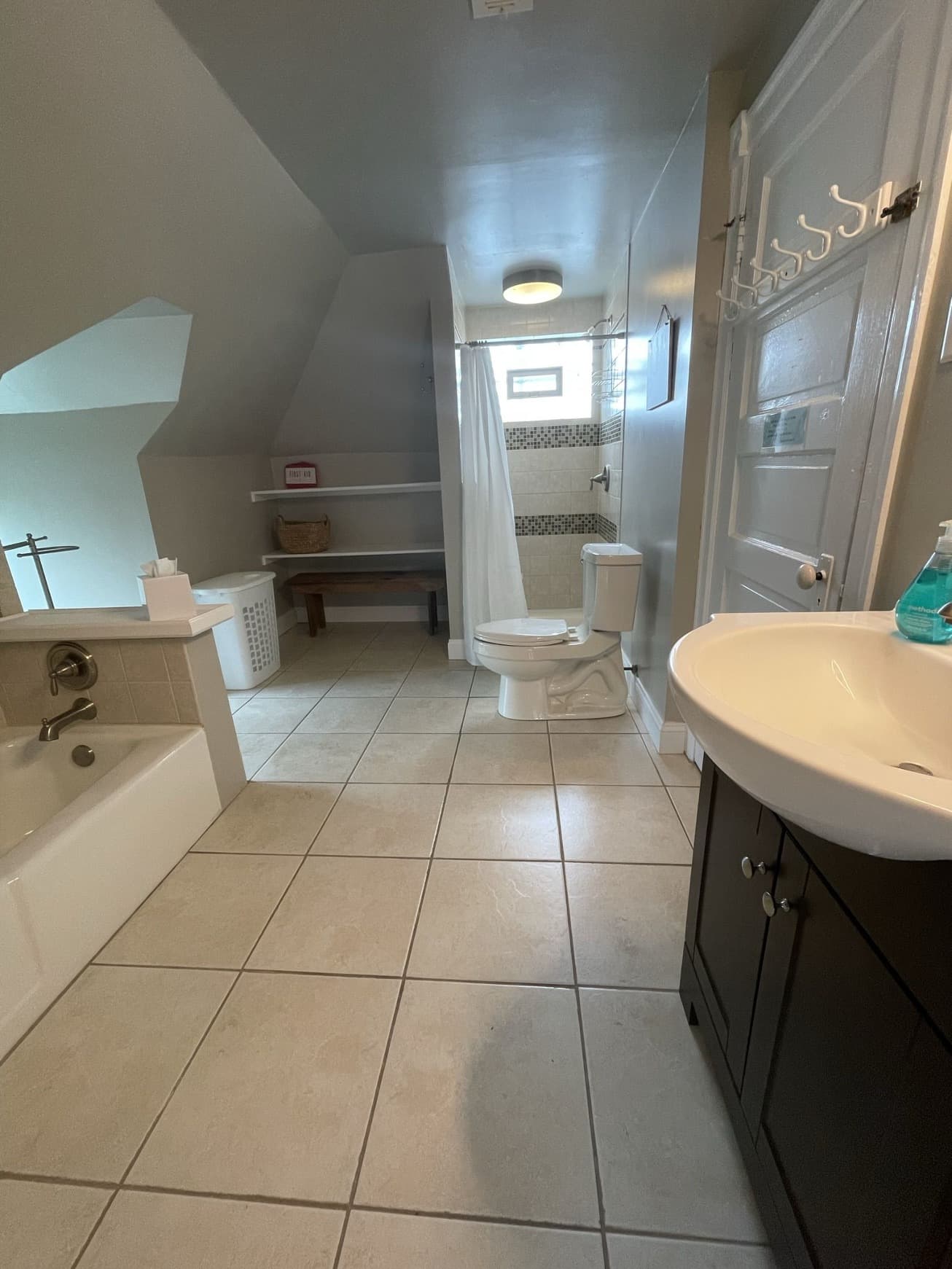 2nd floor 4 piece w/shower and bath