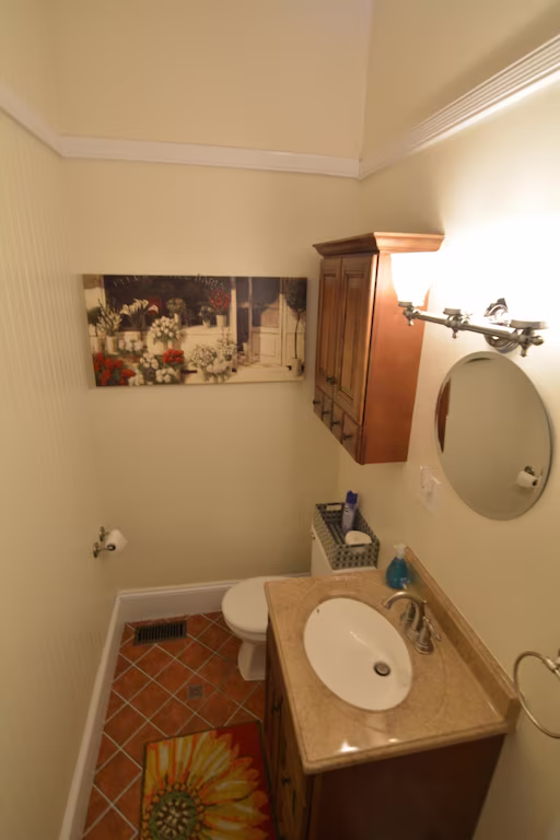 1st floor powder room
